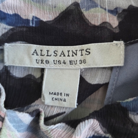 All Saints Lillita Oniyuri Dress Size 4 - Picture 5 of 6